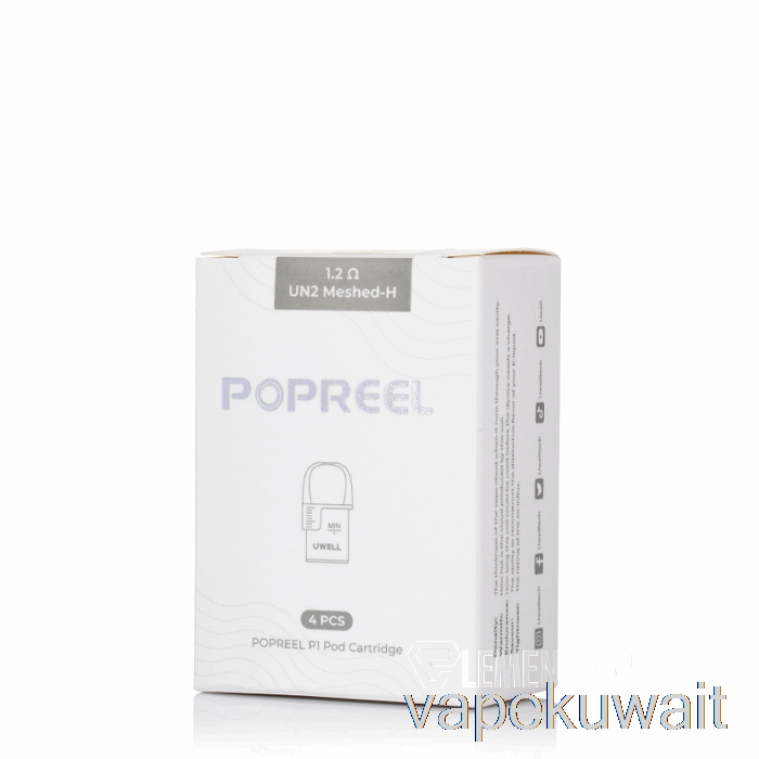 يوويل بوبرييل P1 استبدال القرون 1.2ohm Popreel P1 Pods Vape Pod System